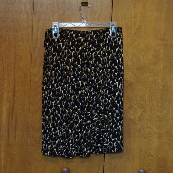 🍀 Ann Taylor Leopard Skirt (Size: 4) - Picture 5 of 5